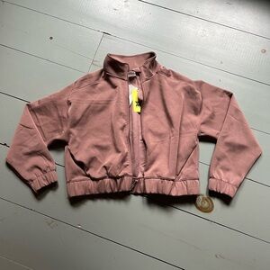 Mauve All in Motion Zip-Up Jacket, super soft, NWT